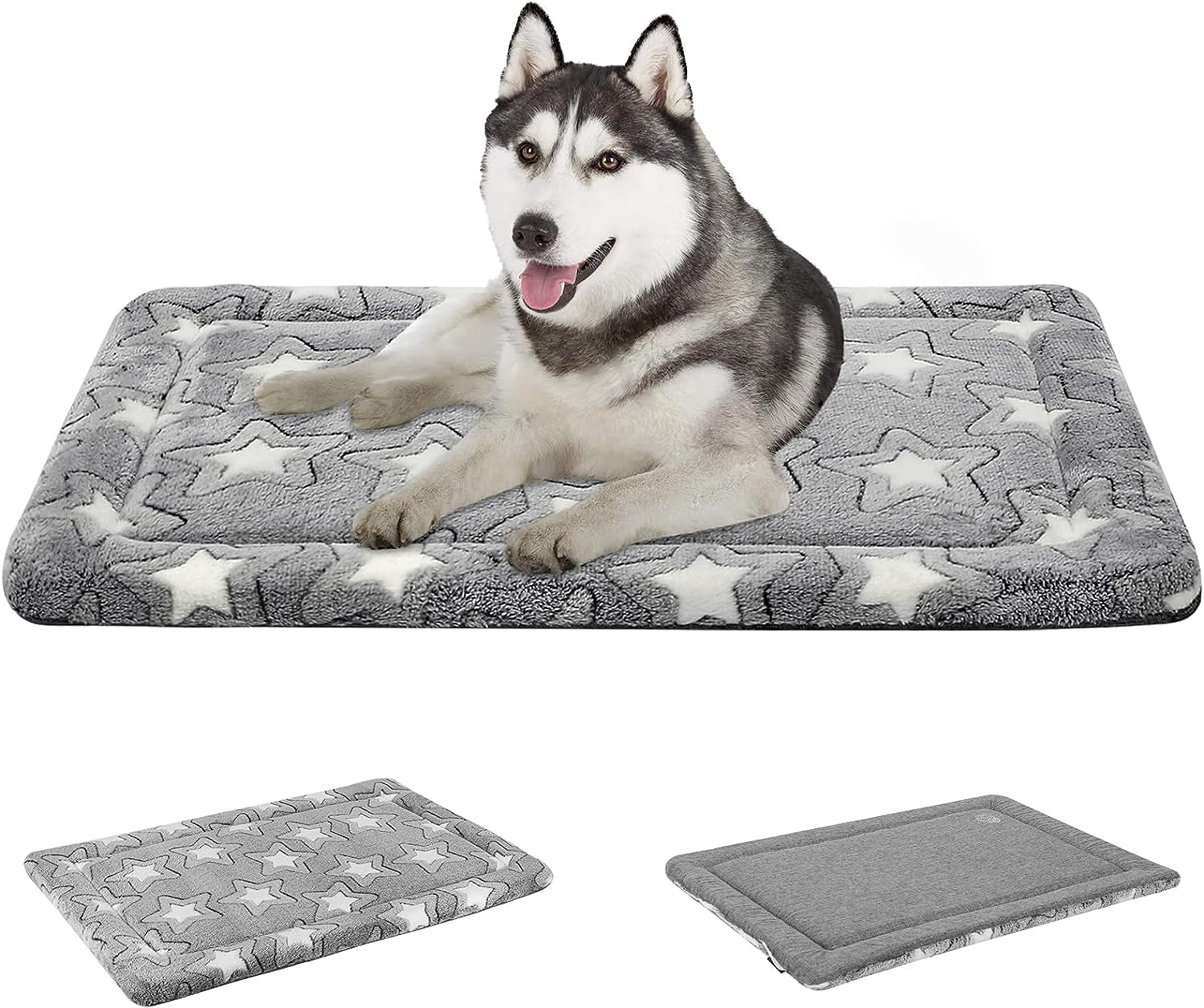 empsign-dog-crate-pad-for-42x28-dog-crate-star-pattern-grey-reversible-kennel-mat-cool-warm-machine-washable-cozy-star-pattern-sleeping-pad-all-season-pet-bed