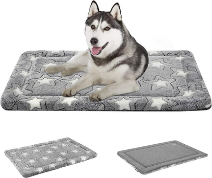 EMPSIGN Dog Crate Pad for 42"X28" Dog Crate, Star Pattern/Grey | Reversible Kennel Mat (Cool & Warm), Machine Washable, Cozy Star Pattern Sleeping Pad, All-Season Pet Bed15