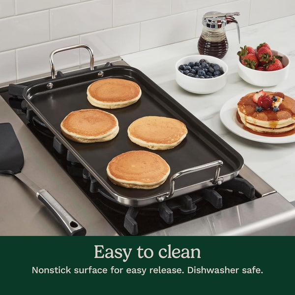 Griddle Skillet, Nonstick Double Burner, 10X18-Inch, MCP45-25NSP15
