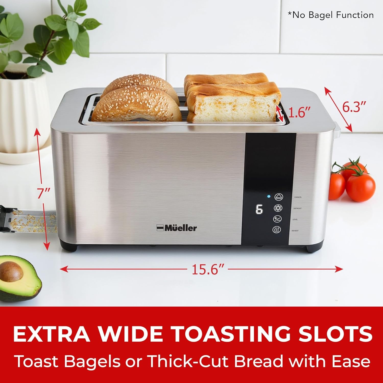 mueller-ultratoast-stainless-steel-toaster-4-slice-extra-wide-1-6-slots-for-artisan-bread-bagels-frozen-waffles-6-browning-levels-led-display-cancel-defrost-reheat-removable-crumb-tray