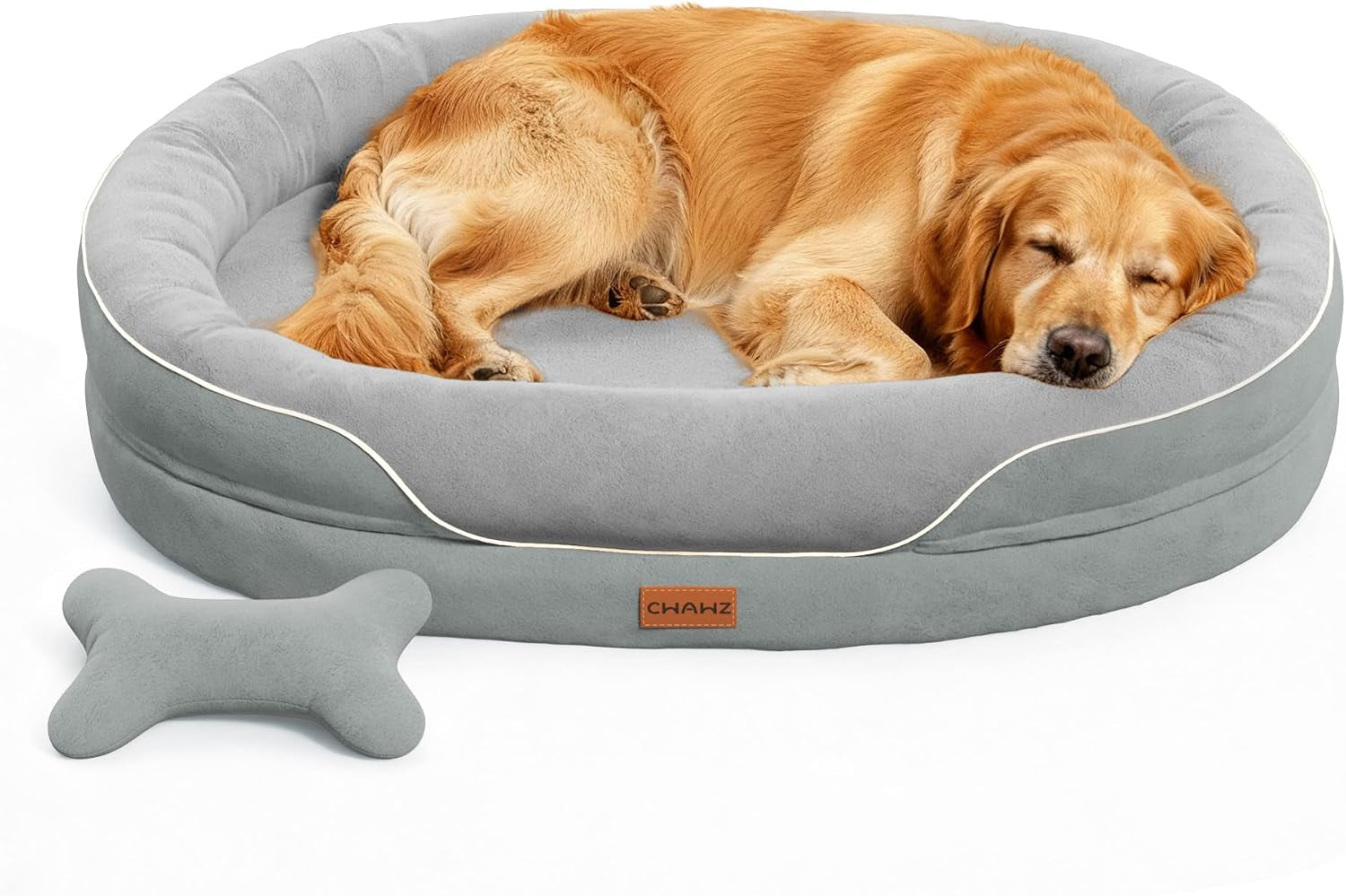 cwawz-xl-orthopedic-dog-bed-extra-large-dog-bed-dog-sofa-for-large-sized-dogs-with-full-surround-bolsters-dual-sided-dog-cooling-bed-with-memory-foam-washable-sofa-with-nonslip-bottom-light-grey