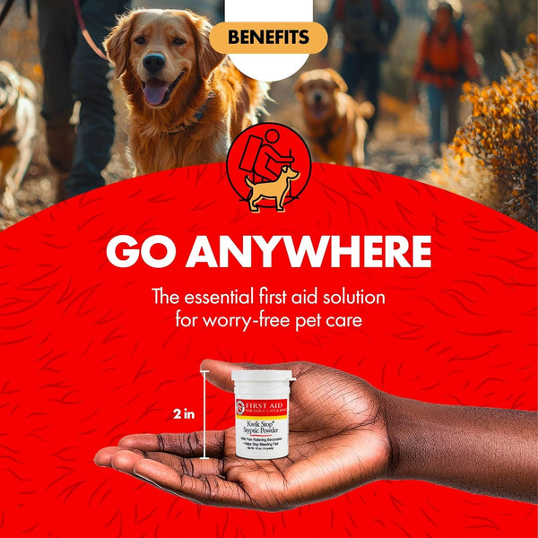 Miracle Care Kwik Stop Styptic Powder for Dogs, Cats, and Birds, 0.5 Ounce | Fast Acting Blood Stop Powder with Pain Relieving Benzocaine, for Nail & Claw Clipping, Wing Trimming, or Minor Cuts7