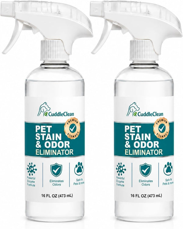 Pet Stain & Odor Remover for Dogs & Cats, Bio-Enzyme Cleaner 32Oz | for Urine, Vomit & Accidents, Eliminates Tough Odors at the Source, Safe for Carpet, Furniture, Floors & Pet Beds1
