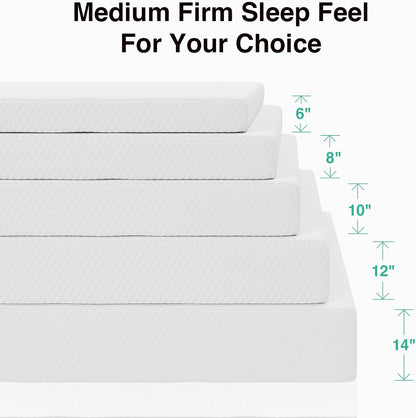 Twin Mattress 10 Inch, Twin Memory Foam Mattress | with Breathable Comfort & High-Density Support Foam for Pressure Relief & Contouring Support, Mattresses in a Box8