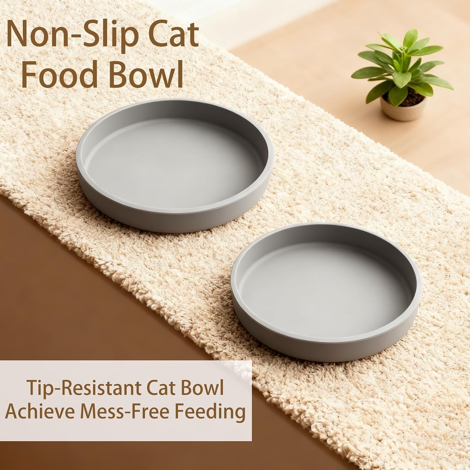 silicone-cat-bowl-shallow-non-slip-cat-dishes-set-of-2-relief-whisker-fatigue-small-pet-dog-bowls-for-dry-wet-food-round-grey