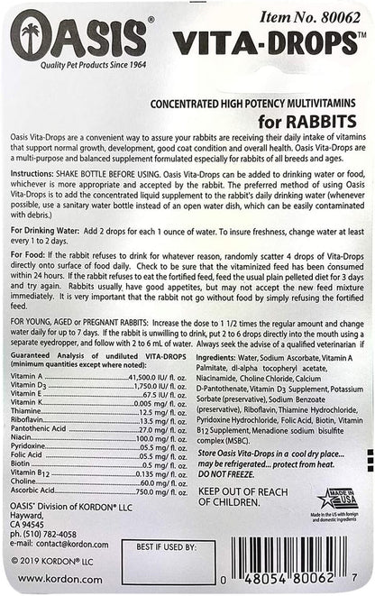 Kordon OASIS #80062 Rabbit Vita Drops, 2-Ounce2