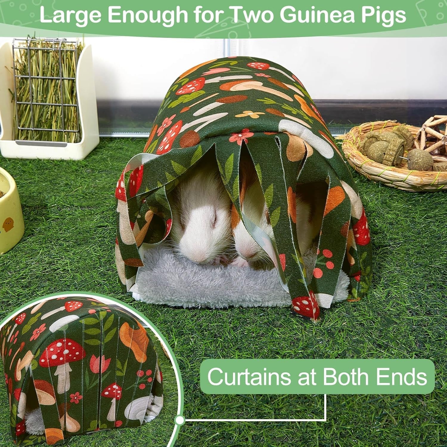 unicorn-catcher-washable-guinea-pig-tunnel-with-curtains-for-small-animals-cozy-small-pet-hideout-featuring-curtains-for-privacy-ideal-for-hamsters-chinchillas-and-bunnies-to-rest-and-play