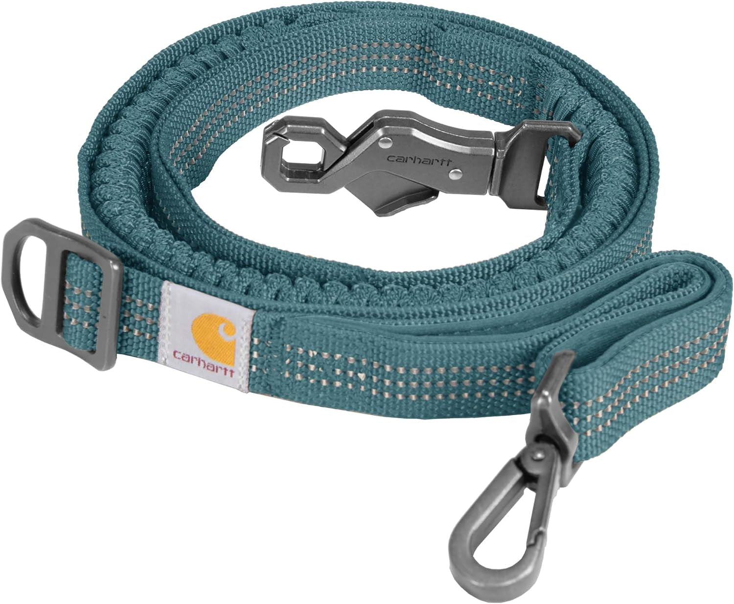 carhartt-pet-durable-nylon-webbing-shock-absorbing-leash-for-dogs-reflective-stitching-for-visibility-carhartt-brown-shock-absorbing-large