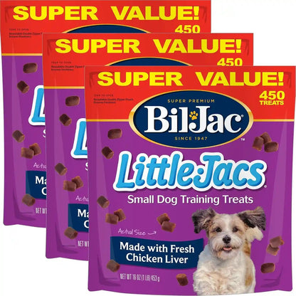 Bil-Jac Little-Jacs Small Dog Training Treats | Soft Chicken Liver Recipe | 16 Oz7