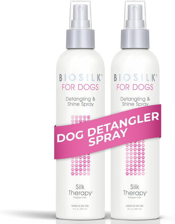 Biosilk for Dogs Silk Therapy Detangling and Shine Protecting Spray, Ph Balanced Leave-In Mist with Silk and Vitamins for Dematting, Paraben-Free, All Coats and Breeds, 8 Fl Oz | Ph-Balanced, Paraben-Free Leave-In Mist with Silk and Vitamins; Dematting Spray for All Coats and Breeds18
