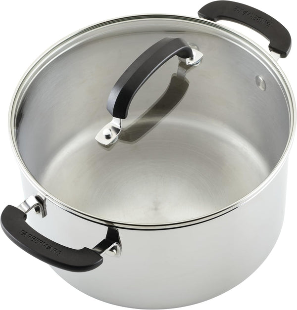 Stainless Steel Cookware Set, 10-Piece Pots and Pans Set | Brilliance Collection Stainless Steel Construction, Includes Pots, Pans and Lids for Everyday Cooking12