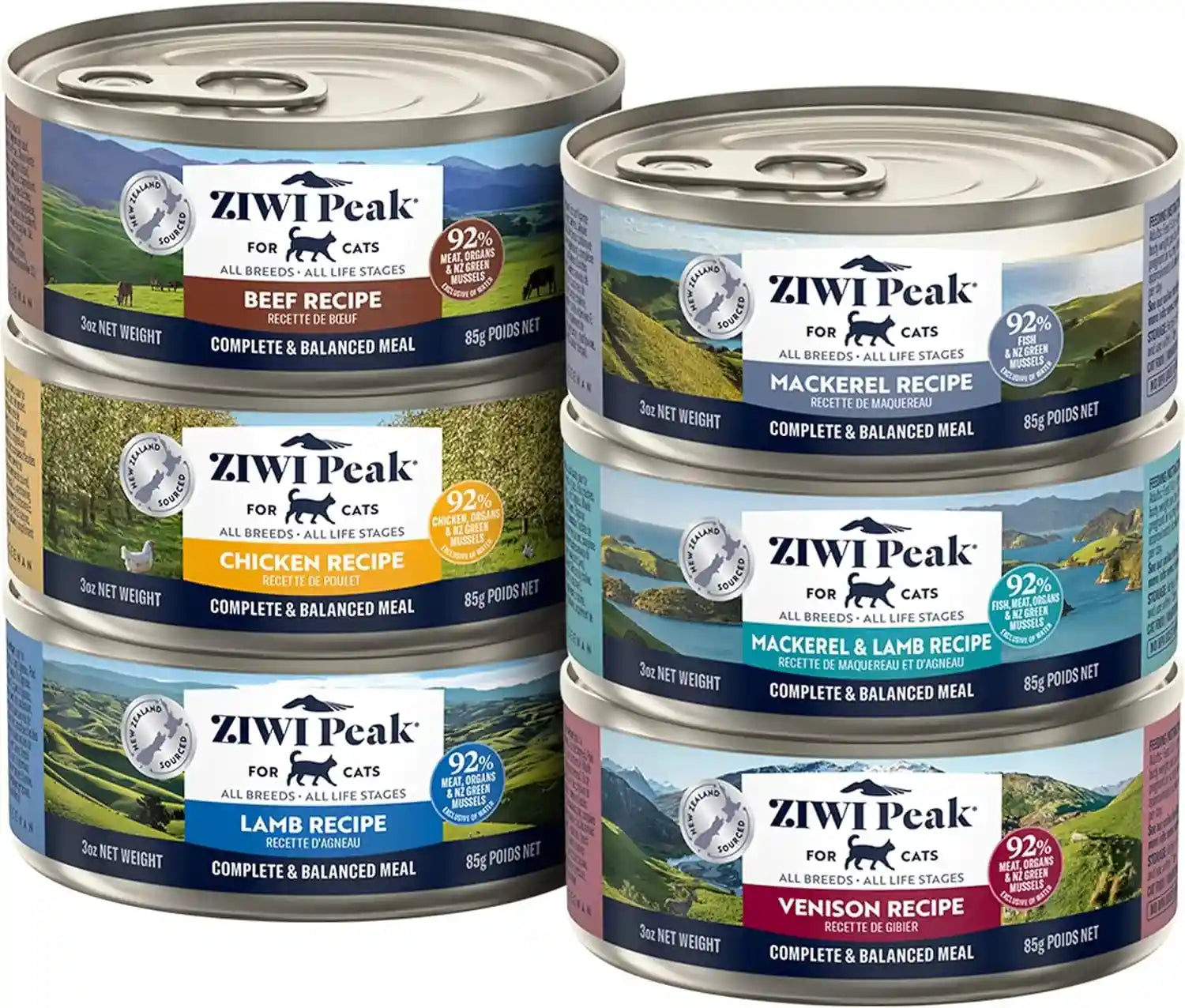 ziwi-peak-wet-cat-food-variety-pack-beef-chicken-lamb-mackerel-lamb-mackerel-venison-6-pack-3oz-each