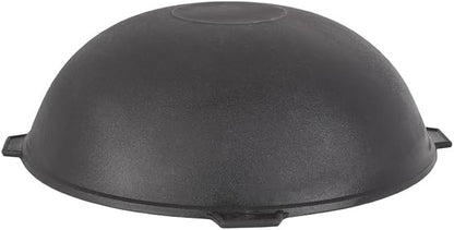 Cast Iron Asian Cauldron with Lid 12.7 Qt (12 L) Camp Fire Cooking Pot, Cast Iron Kazan for Making Pilaf, Dutch Oven Pot, Outdoor Camping Cookware, Induction Safe, Black3