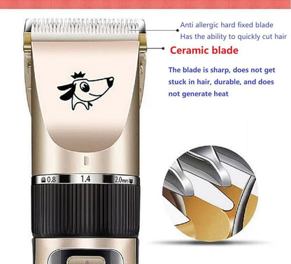 Dog Clippers Grooming Kit and Paw Trimmer,Cordless,Low Noise, Electric Quiet,Rechargeable, Dog Trimmer Grooming, Pet Hair Clippers for Thick Coats,Shaver for Small and Large Dogs Cats2