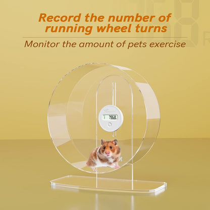 Niteangel Accurately Hamster Wheel Pedometer: 9-Day Continuous Data Records | Can Check Hamster Daily Activity - Small Pet Running Track Step Counter for Niteangel Super-Silent Acrylic & Wooden Wheels4