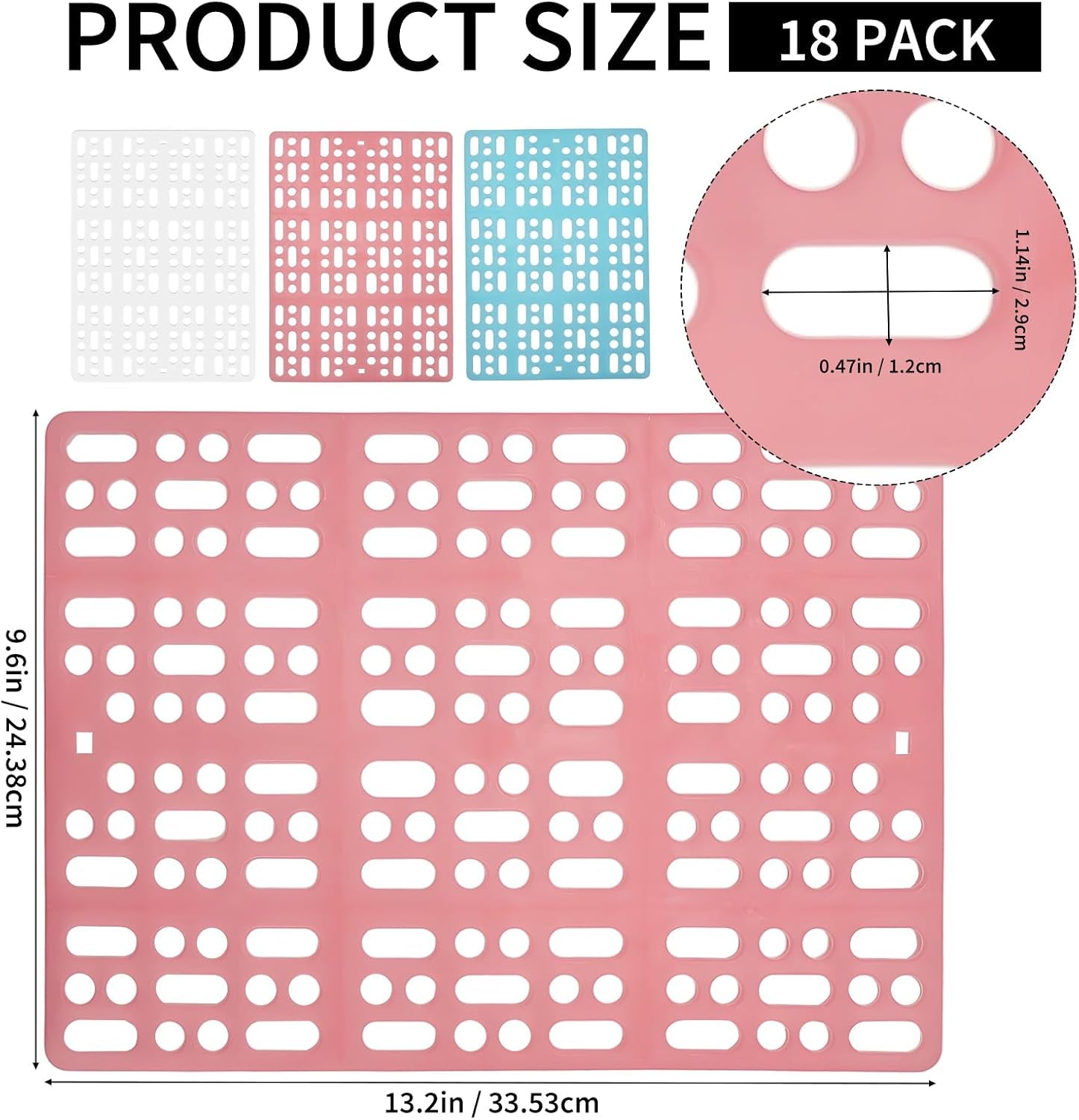 18-pack-plastic-rabbit-cage-mat-bunny-resting-mats-for-cage-with-snap-joint-breathable-small-animal-feet-pads-for-guinea-pigs-chinchilla-pet-white-blue-pink