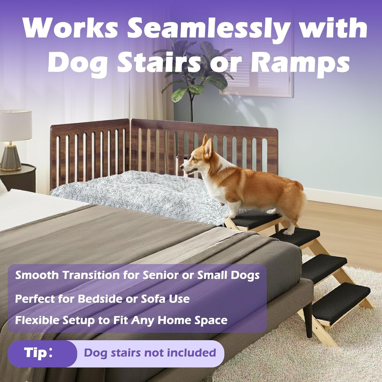 beside-dog-bed-2-wood-side-panel-adjustable-height-dog-bunk-beds-39x27-metal-dogs-bed-frame-with-cushion-large