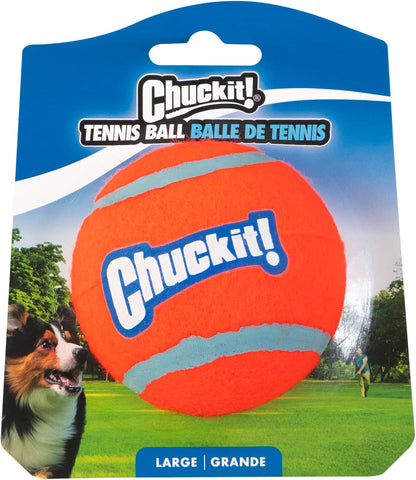 Chuckit! Dog Tennis Ball Dog Toy, Medium (2.5 Inch Diameter) for Dogs 20-60 Lbs, Pack of 411