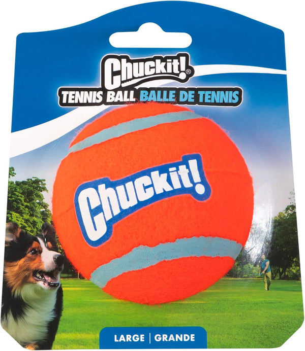 Chuckit! Dog Tennis Ball Dog Toy, Medium (2.5 Inch Diameter) for Dogs 20-60 Lbs, Pack of 411