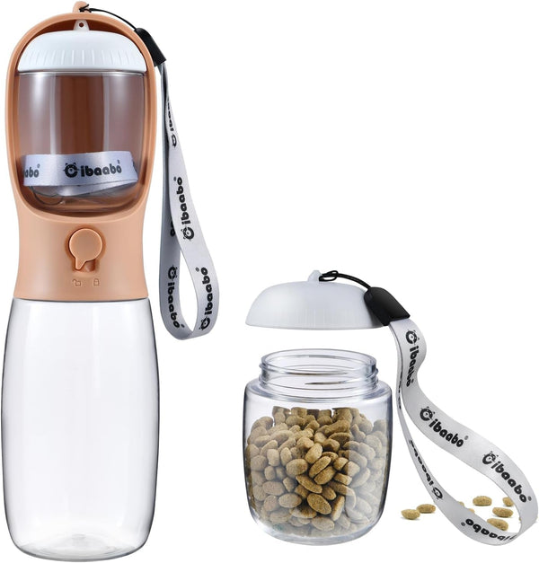 Cibaabo Dog Water Bottle Portable with Food Container & Filter for Travel | Feeding & Hydration | Travel Water Bowl | Portable Pet Dispenser | Dog Gifts | Puppy Essentials | for Hiking Camping Beach17