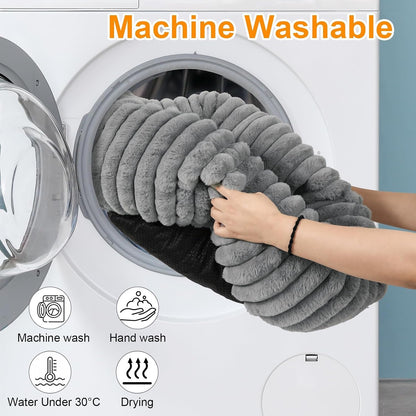 Washable Small Cat Dog Bed,Puppy Bed Cat Beds for Indoor Cats(Grey,S) | Calming anti Anxiety round Donut Dog Bed,Cute Fluffy Puppy Dogs Beds for Small Dogs, Anti-Slip Comfort Pet Bed7