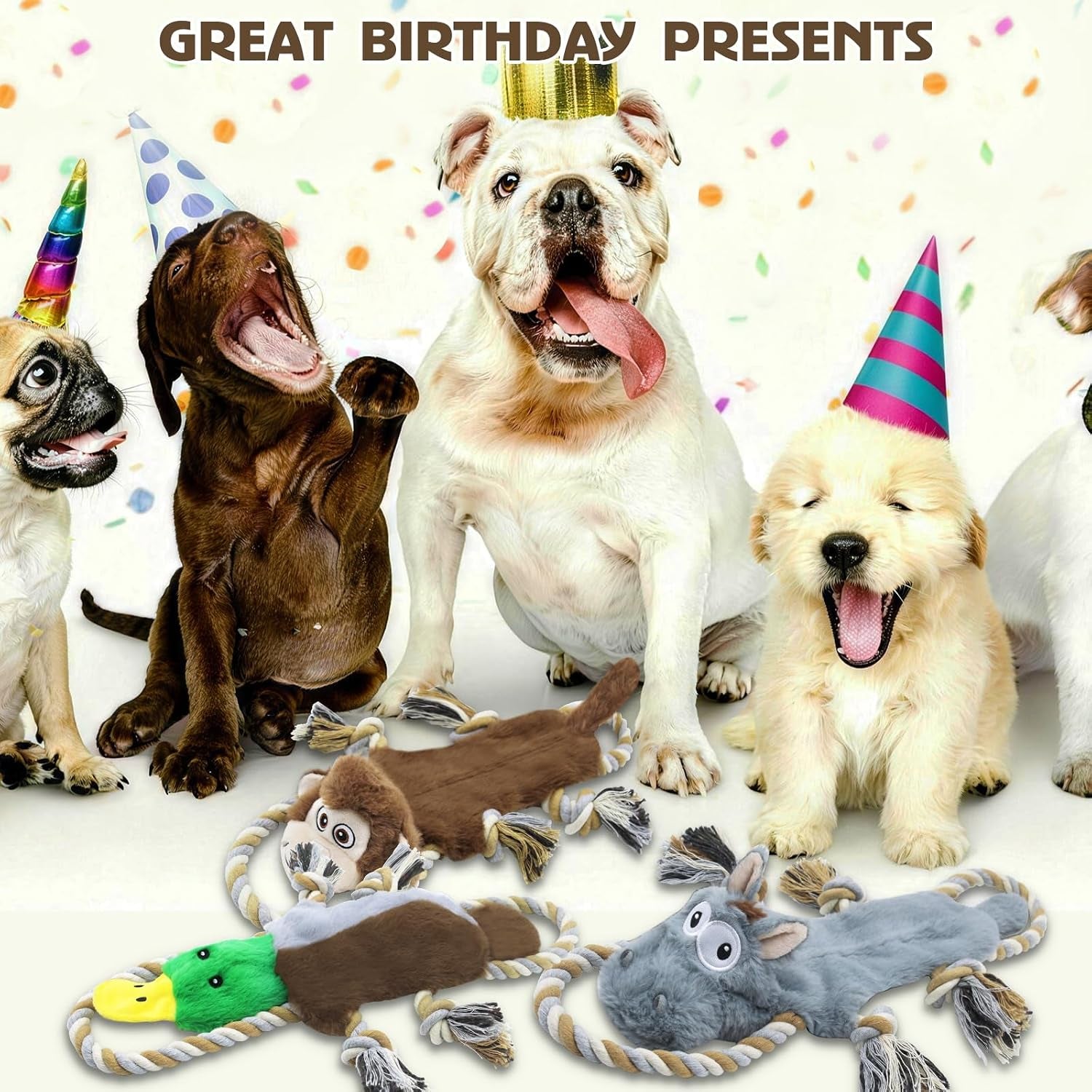 3-pack-no-stuffing-squeaky-dog-toys-tug-of-war-dog-toy-with-rope-interactive-squeaker-crinkle-paper-durable-for-teeth-cleaning-anxiety-relief-dog-gifts-for-small-medium-dog