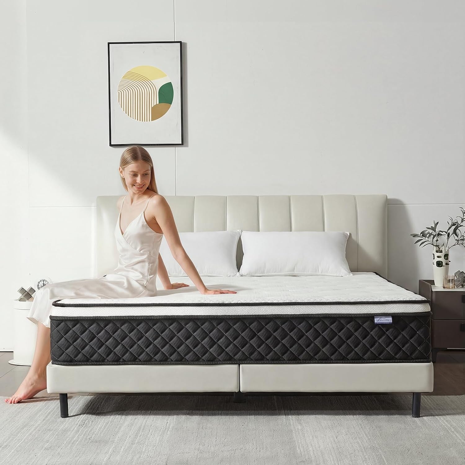 queen-mattress-12-inch-queen-size-mattress-in-a-box-memory-foam-mattress-with-pocket-springs-medium-firm-lumbar-support-motion-isolation-pressure-relief-breathable-comfort