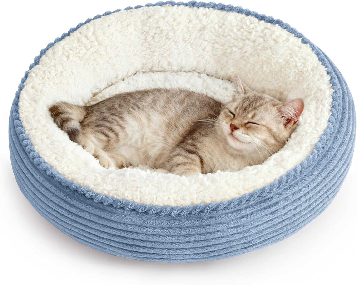 loves-cabin-round-donut-cat-and-dog-cushion-bed-20in-bed-for-cats-or-small-dogs-anti-slip-water-resistant-bottom-super-soft-durable-fabric-pet-beds-washable-luxury-cat-dog-bed-gray