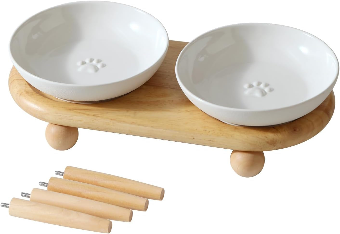havniva-elevated-cat-bowls-cat-food-and-water-bowl-set-ceramic-cat-bowl-raised-cat-food-bowls-whisker-friendly-5-6-shallow-cat-dishes-6-wide-cat-plates-non-slip-wood-stand-two-heights
