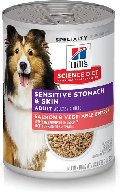 Hill'S Science Diet Sensitive Stomach & Skin Wet Dog Food | #1 Veterinarian Recommended, Adult Formula, Turkey & Rice, 12.5 Oz. Cans, 12-Pack21