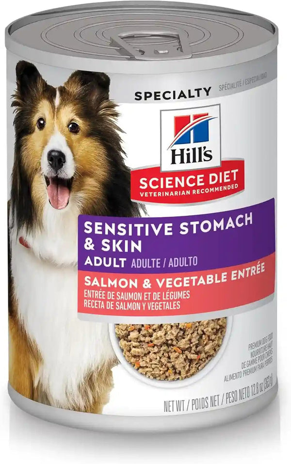 Hill'S Science Diet Sensitive Stomach & Skin Wet Dog Food | #1 Veterinarian Recommended, Adult Formula, Turkey & Rice, 12.5 Oz. Cans, 12-Pack21