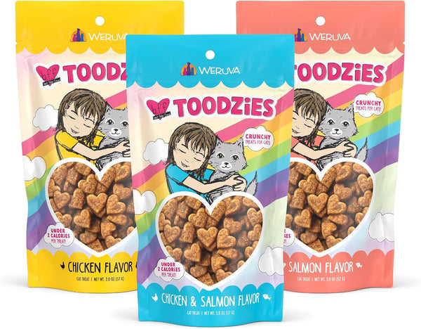 Weruva BFF Toodzies, Chicken and Salmon Crunchy Cat Treats, 2Oz Bag13
