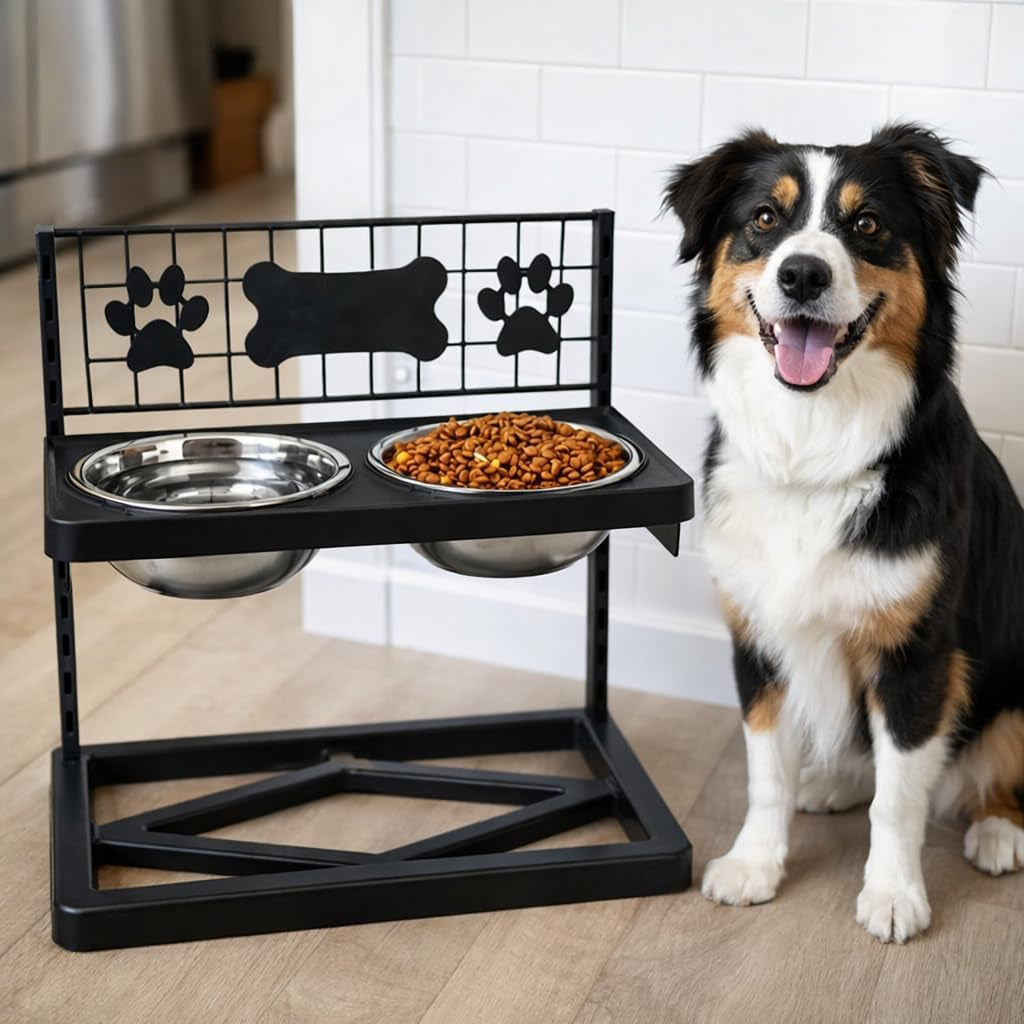 elevated-dog-bowls-raised-pet-feeder-adjustable-dog-bowl-stand-with-stainless-steel-bowls-and-abs-frame-double-dog-feeding-station-with-paw-print-bone-decor-for-medium-large-dogs