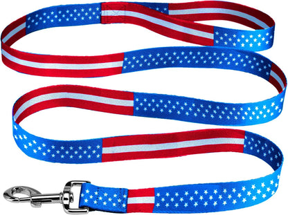 Native Pup American Flag Dog Leash (American Flag)2