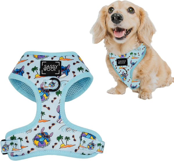Sassy Woof Dog Adjustable Harness - Disney Stitch - X-Small1