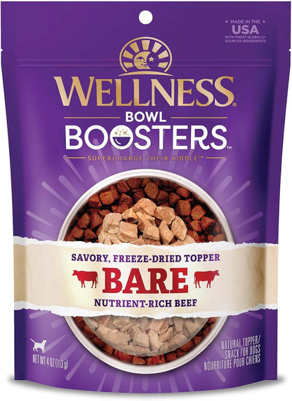 Wellness Bowl Boosters Digestive Health Dog Food Topper with Freeze Dried Pieces for Small, Medium, and Large Breeds, Sensitive Stomach, Grain Free, Natural, Chicken Recipe, 4 Oz Bag10