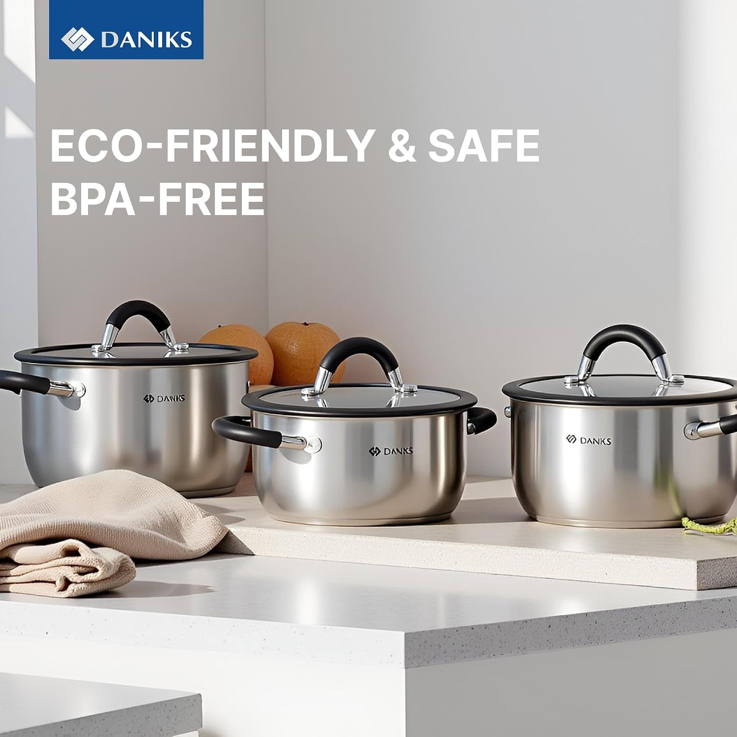 orlando-11-piece-stainless-steel-cookware-set-with-glass-lids-includes-saucepan-and-frying-pan-tri-ply-bases-for-even-heating-induction-compatible-dishwasher-safe-heatproof-handles