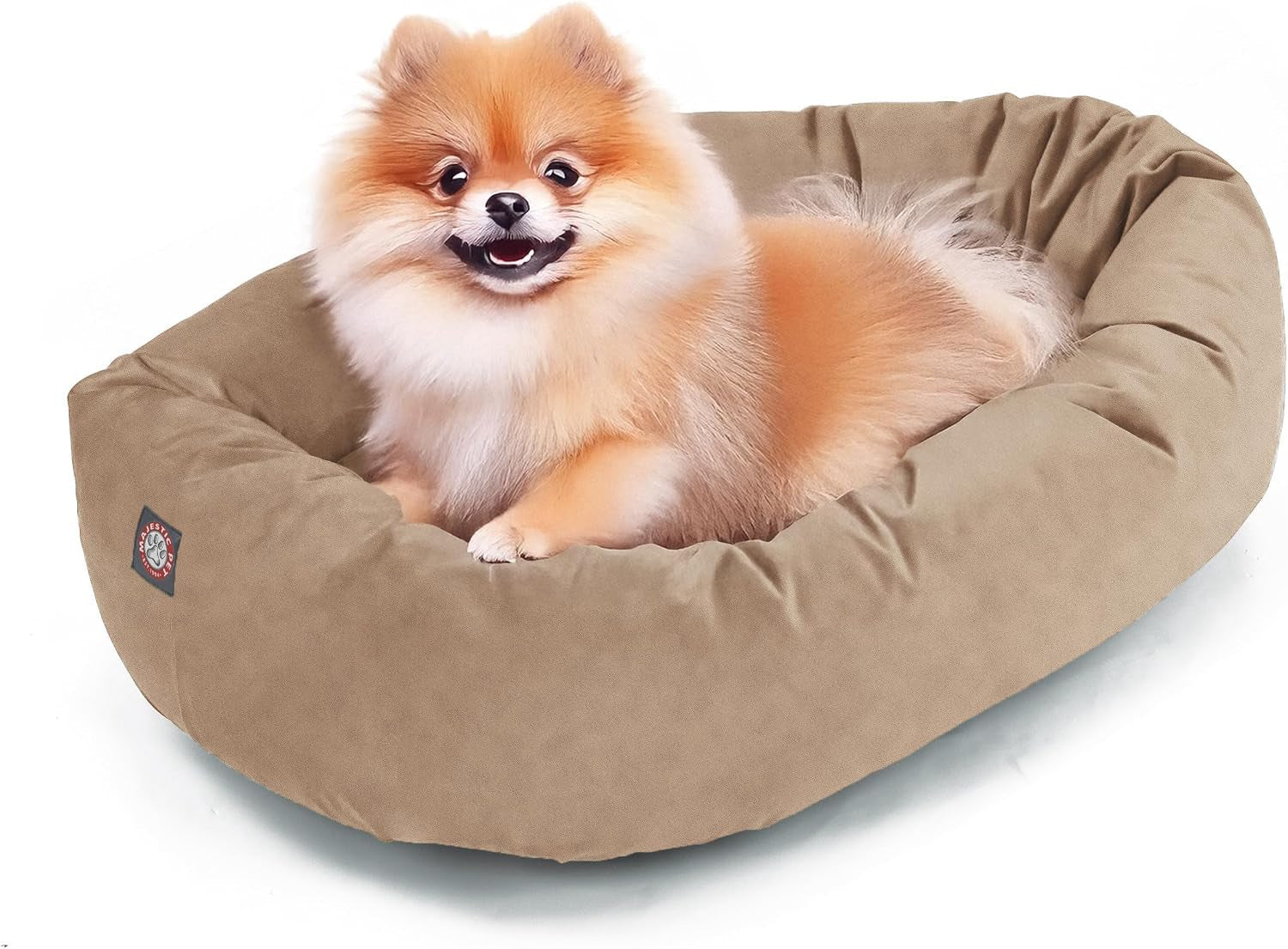 majestic-pet-32-inch-suede-calming-dog-bed-washable-cozy-soft-round-dog-bed-with-spine-support-for-dogs-to-rest-their-head-fluffy-donut-dog-bed-32x23x7-inch-round-pet-bed-medium-sage