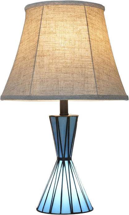 Set of 2 Table Lamps for Bedroom 3-Way Dimmable 21'' Bedside Table Lamps with 13 Inches Linen Shades for Living Room Bedroom Office Hotel Study Room8