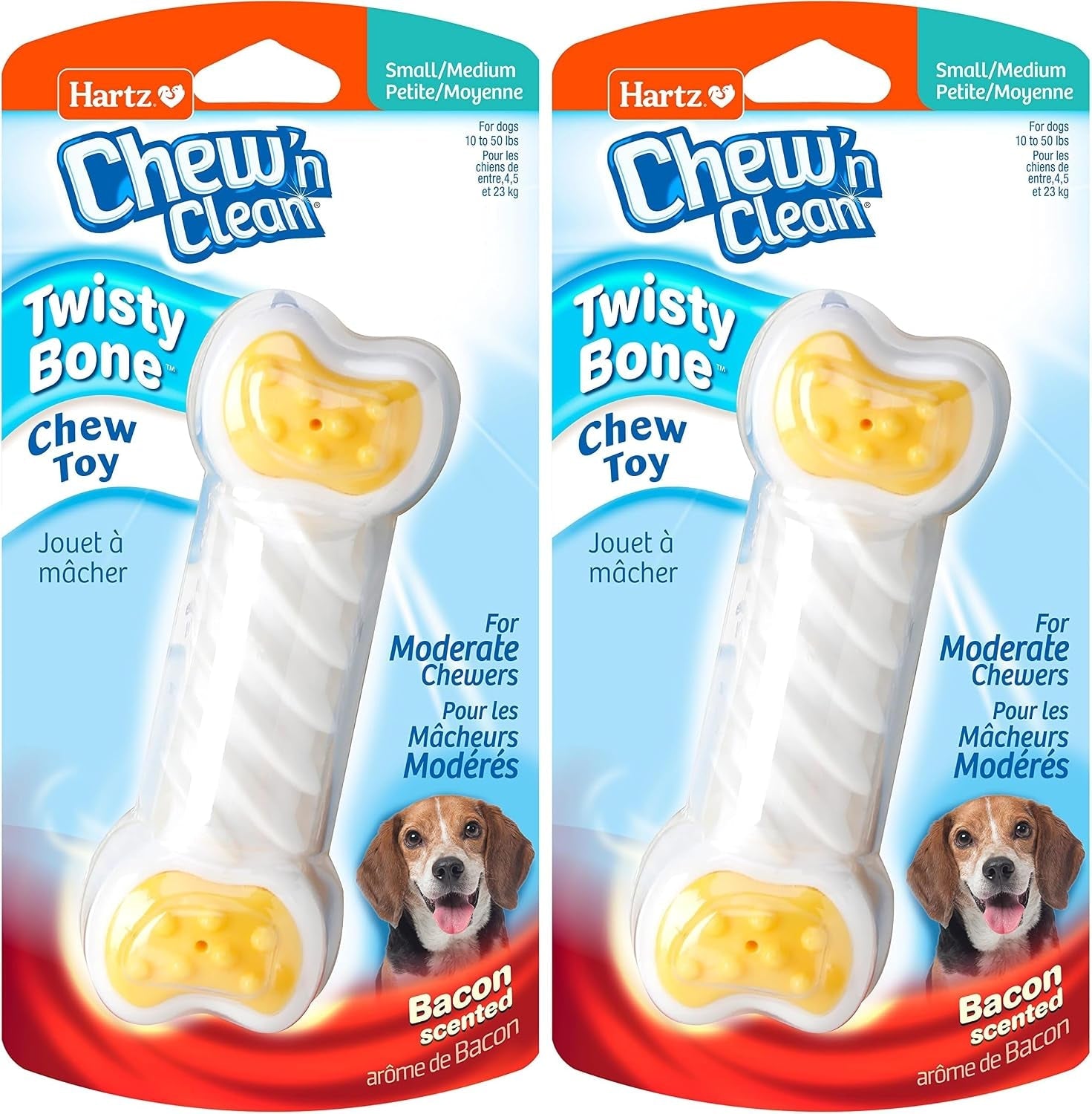 hartz-chew-n-clean-twisty-bone-dog-chew-toy-bacon-scented-for-moderate-chewers-extra-small