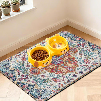 Pet Feeding Mat for Floors Cat Food Mat Waterproof Dog Food Mat and Water Absorbent Quick Dry Non Slip Mat for Cat Bowls22