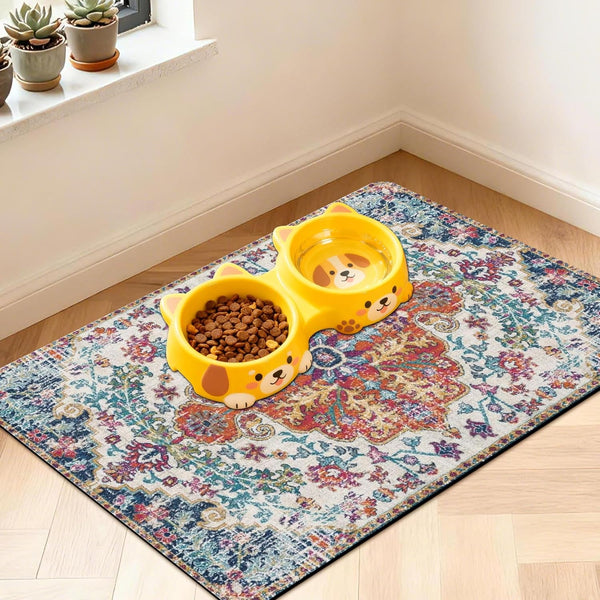 Pet Feeding Mat for Floors Cat Food Mat Waterproof Dog Food Mat and Water Absorbent Quick Dry Non Slip Mat for Cat Bowls22