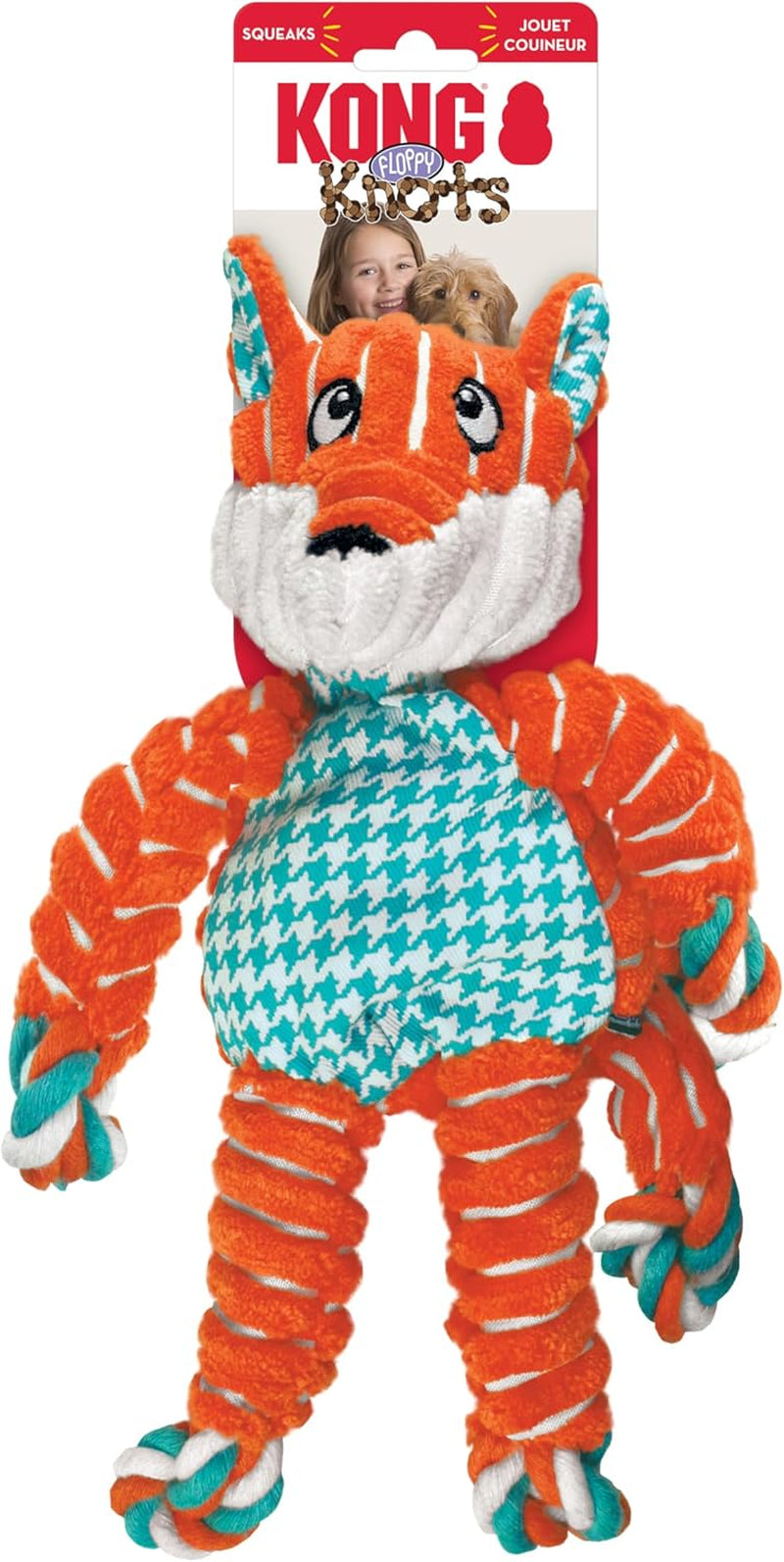 kong-floppy-knots-knotted-rope-dog-toy-entices-play-tug-toy-satisfies-natural-instincts-dog-supplies-with-floppy-design-minimal-stuffing-fox-for-medium-large-dogs
