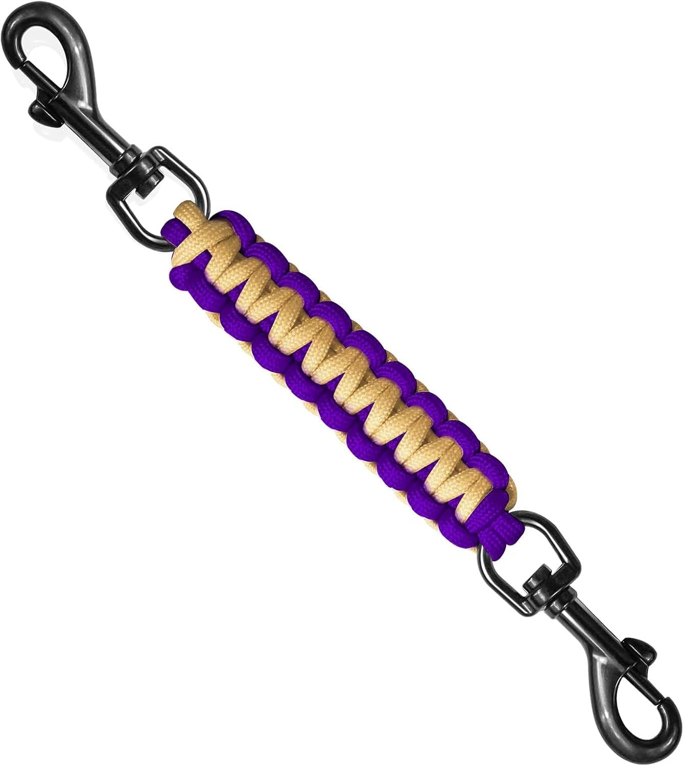 dog-collar-safety-clip-collar-companion-handmade-backup-safety-strap-double-ended-clip-leash-connector-suitable-for-dog-harnesses-prong-pinch-collars-pink-1-pack