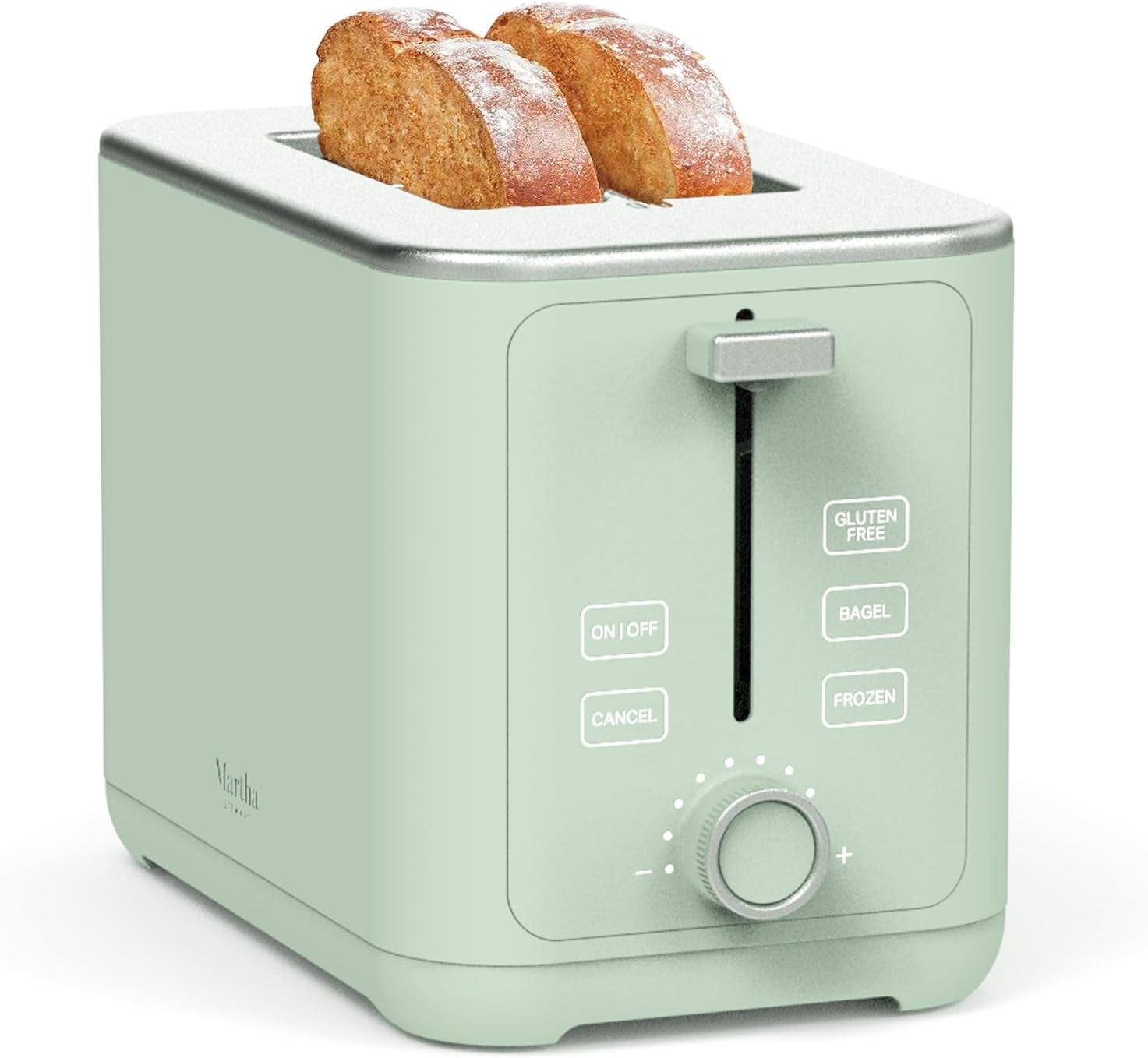 2-slice-toaster-3-presets-10-shade-settings-honeydew-gluten-free-bagels-extra-wide-self-centering-slots-waffles-artisan-bread-shade-memory-cord-wrap-removable-crumb-tray