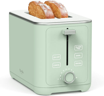 2-Slice Toaster, 3 Presets & 10 Shade Settings, Honeydew | Gluten-Free, Bagels, Extra-Wide Self Centering Slots, Waffles & Artisan Bread, Shade Memory, Cord Wrap & Removable Crumb Tray1