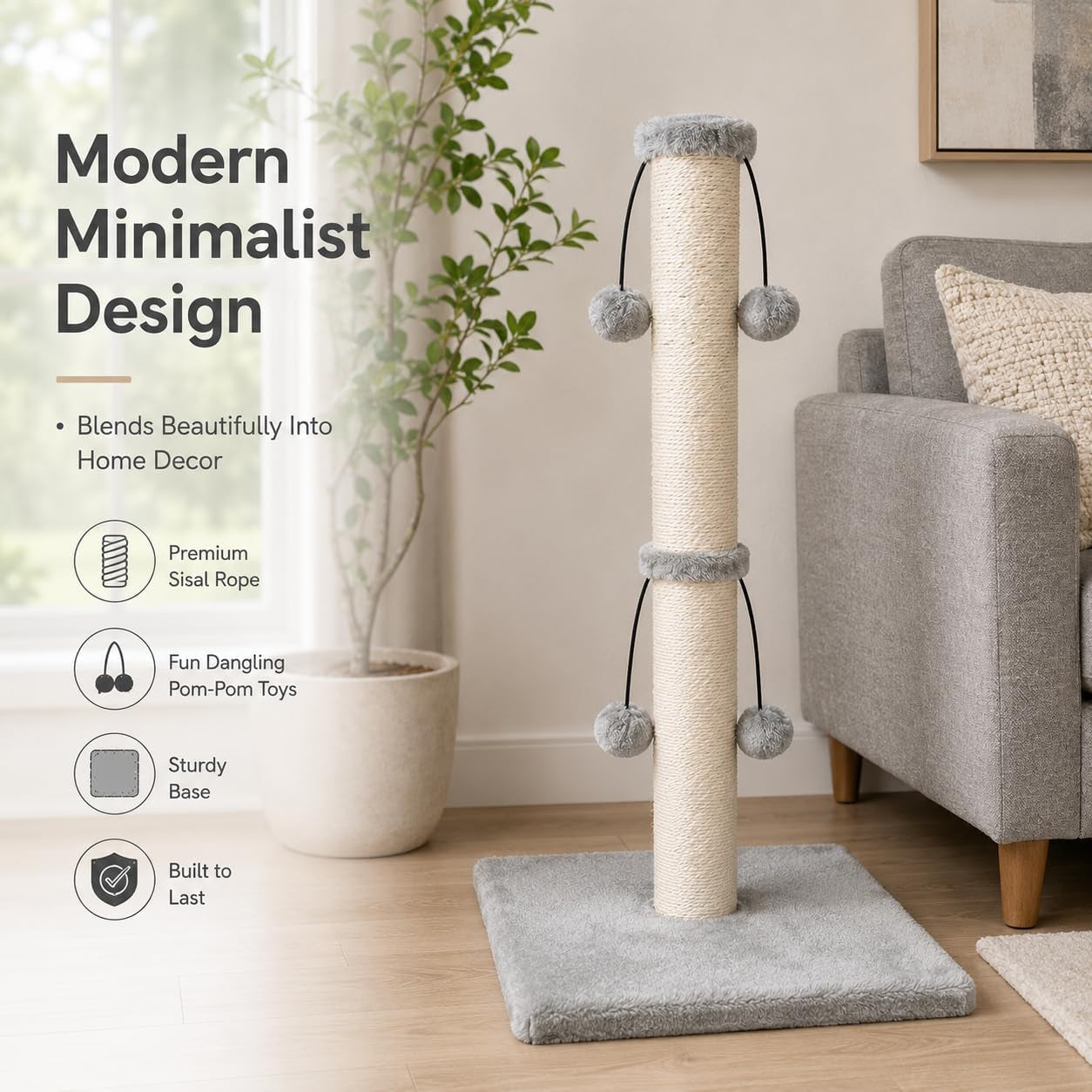 dimaka-29-cat-scratching-post-natural-sisal-rope-scratcher-post-kitten-claw-scratch-with-4-danglingtoy-balls-for-large-cats-grey