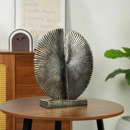 Modern Abstract round Decorative Sculpture , Dining Living Room Desk Decor,Geometric Home Decor Statues,Shelf Top Decor Aesthetics,Making It Perfect for Placing Coffee Tables or Office Shelves5