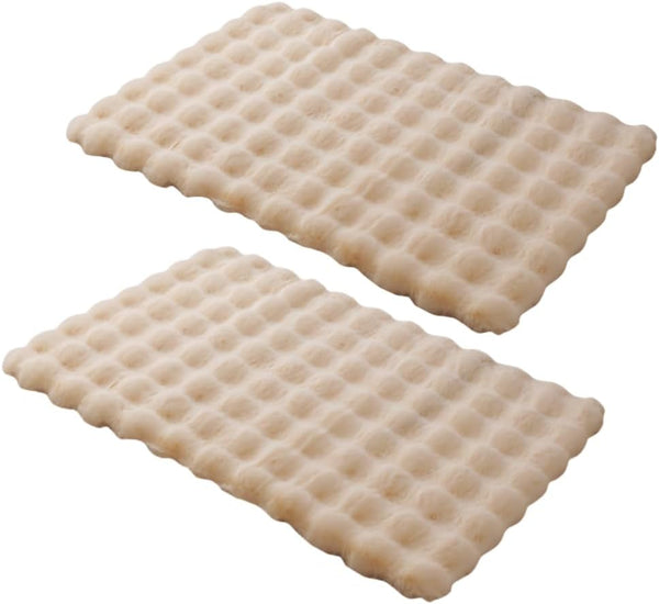 SHENGOCASE 2-Pack 10"X14" Rectangular Faux Rabbit Fur Cat Dog Bed Cushion Pad Mat, Cat Tree Tower Replacement Cushion Pad for Window Perch Carrier House Cage Crate Kennel Furniture8