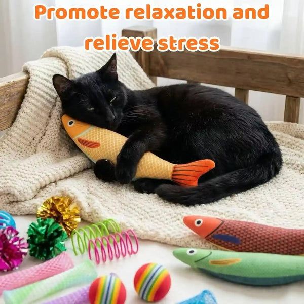 35Pack Cat Toys for Indoor Cats, Interactive Cat Toys with Catnip Toy, Kicker Toy, Crinkle Balls, Cat Ball Toy, Cat Spring Toy, Cat Chew Toy for Adult Cats & Kitten4